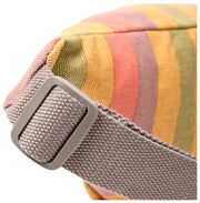 Petit sac banane en toile de coton Roka Mill Hill - Faded Multi Stripe