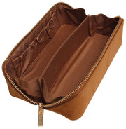 Alice Wheeler London Kensington Petite valise de train en daim - Fudge Tan