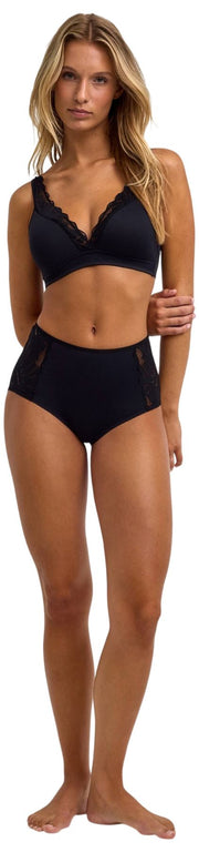 Falke Slip taille moyenne Delicate Touch - Noir