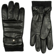 dents-skipton-knitted-cuff-stitch-detail-leather-gloves---black-34491072