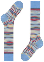 Chaussettes hautes Falke Microblock - Bleu bleuet