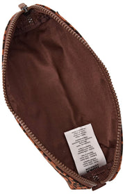 Roka Tate Small Cotton Canvas Pouch - Mini Leopard Brown