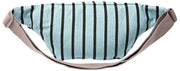 Roka Mill Hill Cotton Canvas Bum Bag - Blue Stripe
