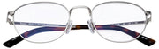Lunettes de lecture MessyWeekend Steve Blue Light - Transparent/Argent