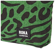 Roka Maida Vale Petite pochette en toile de coton - Vert artichaut