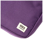 Roka Bond Small Recycled Canvas Crossbody Bag - Deep Grape Purple