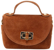 Mini sac en bambou en daim Elie Beaumont - Tan
