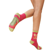 powder-delicate-tropical-ankle-socks---dark-rose-pink-34446229