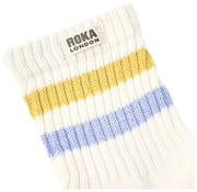 Chaussettes Roka Windosr Stripe Crew - Jaune D'été/Chardon