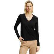 falke-pima-jersey-v-neck-long-sleeve-shirt---black-34457787