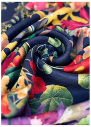 Powder Botanical Kaleidoscope Lux Print Scarf - Multi-colour