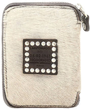 Campomaggi Cecina Hairy Cowhide Purse - Grey/White