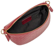 Elie Beaumont Woven Sling Bag - Oxblood Red