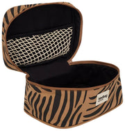 Hindbag Gaspard Vanity Bag - Zebra Cinnamon Brown