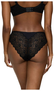 Triumph Amourette High Leg Tai Slip - Noir