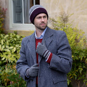 Dents Salcombe Rib Knit Gloves - Charcoal Grey