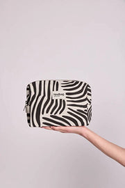 Hindbag Leon Toiletry Bag - Ecru Zebra