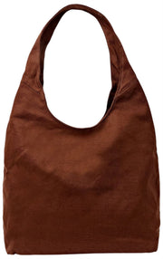 Roka Hoxton Grand sac à bandoulière en toile de coton - Lindt Brown