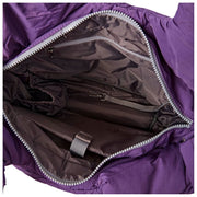 Roka Oxford Medium Taslon Shoulder Bag - Gothic Grape Purple