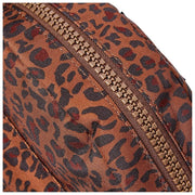 Roka Paddington Small Recycled Canvas Crossbody Bag - Mini Leopard Brown
