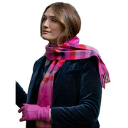 dents-heritage-plaid-check-cashmere-scarf---cherry-redpink-34493058