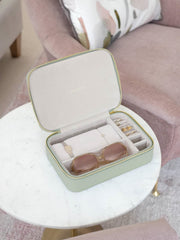 Stackers Travel Jewellery and Accessory Box - Sage Green