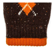 dents-argyle-marl-yarn-knitted-gloves---chocolate-brownpumpkin-orange-34477615