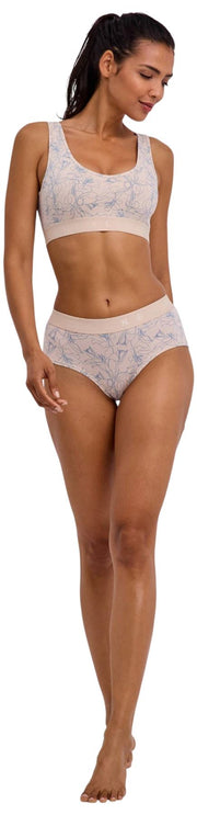 Falke Daily Comfort Print 2-Pack Hipster Brief - Beige/Blue