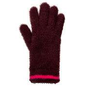 dents-feather-yarn-knitted-gloves---burgundypink-34477791