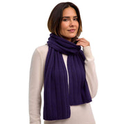 falke-pure-cashmere-ribbed-scarf---violet-34458934