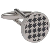 david-van-hagen-houndstooth-cufflinks---blacksilver-34498496
