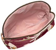 Trousse à maquillage en velours Serendipity Elie Beaumont - Magnolia Bordeaux