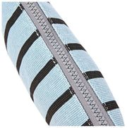 Roka Maida Vale Petite pochette en toile de coton - Rayure bleue