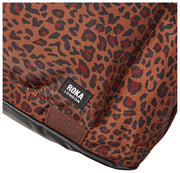 Sac de sport Roka Gatwick en toile recyclée de taille moyenne - Mini léopard marron