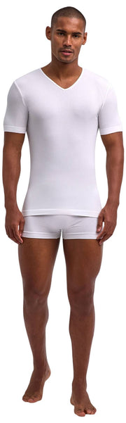 Falke Daily Seamless V-Neck T-Shirt - White