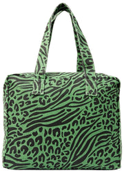 Sac fourre-tout moyen en toile de coton Roka Sloane - Vert artichaut