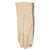 dents-touchscreen-dogtooth-design-gloves---natural-34477571