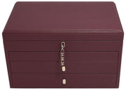 Stackers Large Luxury Jewellery Box - Burgundy
