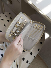 Stackers Mini Jewellery Roll - Oatmeal Cream