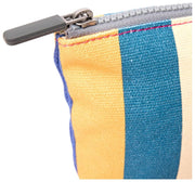 Roka Maida Vale Petite pochette en toile de coton - Larges rayures multiples