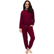 cyberjammies-yasmin-slouch-jersey-pyjama-set---ox-blood-burgundy-34514502