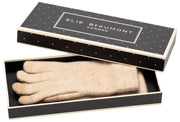 Gants tissés tricotés Elie Beaumont - Beige avoine