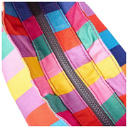 Roka Hoxton Grand sac à bandoulière en toile de coton - Larges rayures multicolores