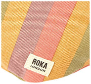 Petit sac banane en toile de coton Roka Mill Hill - Faded Multi Stripe