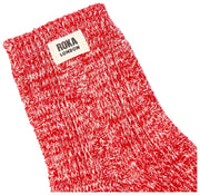 Roka Wallace Crew Socks - Cranberry Red