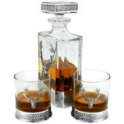 english-pewter-company-650ml-regal-stag-rectangular-decanter---silverclear-34391531