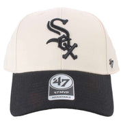 47-brand-mlb-chicago-white-sox-two-tone-mvp-cap---natural-creamblack-34391094