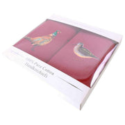 david-van-hagen-game-birds-2-pack-handkerchief---burgundy-34384475