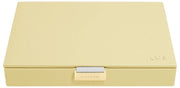 Couvercle de boîte à bijoux classique Stackers - Jaune beurre