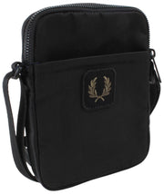 Fred Perry Petit Sac Latéral En Nylon Crinkle - Noir